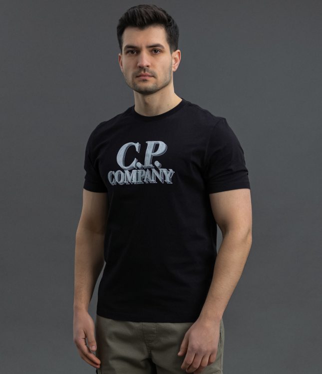 Чоловіча футболка C.P. COMPANY CMTS238A 005100W COL:999, колір чорний | Ціна 4999 грн, фото 1