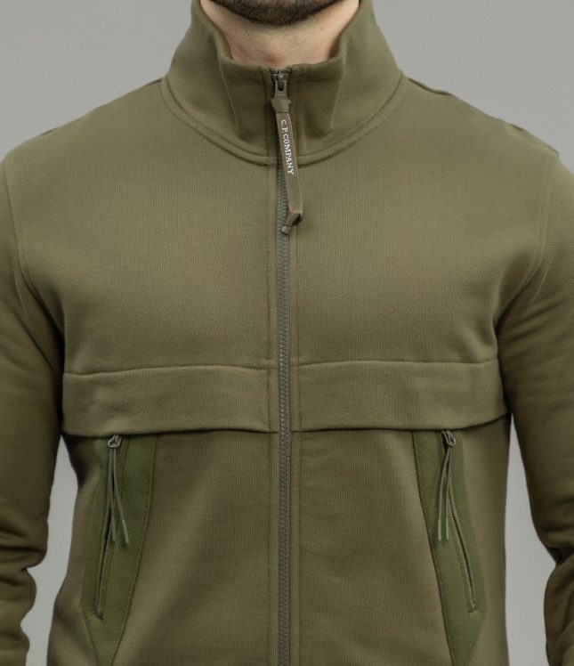 Чоловічий світшот C.P. COMPANY CMSS132A 005086W COL:653, колір зелений | Ціна 10999 грн, фото 3