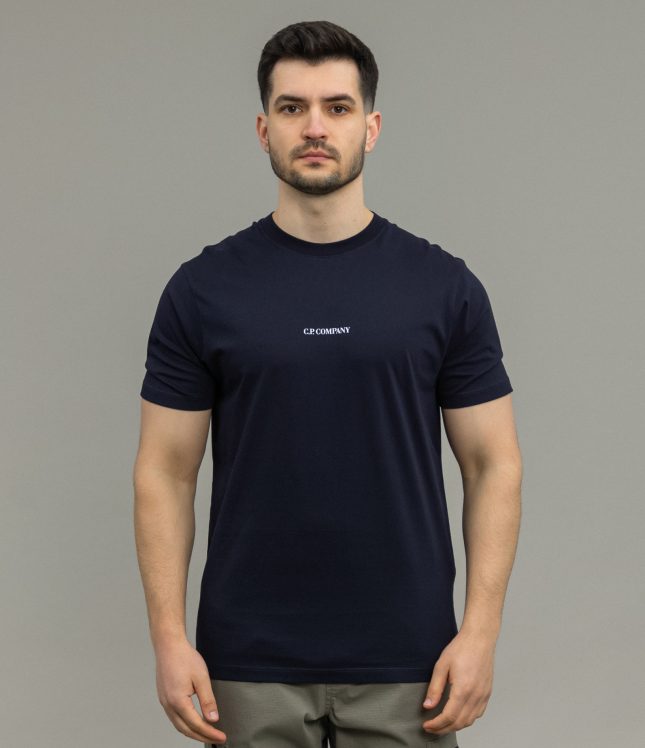 Чоловіча футболка C.P. COMPANY CMTS064A 006586W COL:888, колір синій | Ціна 5499 грн, фото 2