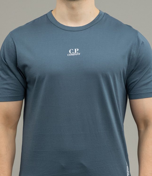 Чоловіча футболка C.P. COMPANY CMTS364A 110015G COL:871, колір синій | Ціна 5499 грн, фото 4
