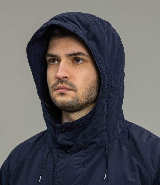 Чоловіча куртка C.P. COMPANY FLATT NYLON MEDIUM JACKET WITH PRIMALOFT®-TC CMOW066A 005991G COL:888, колір синій | Ціна 19999 грн, фото 3