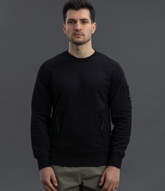 Чоловічий світшот C.P. COMPANY CMSS053A 005086W COL:999, колір чорний | Ціна 8999 грн, фото 2