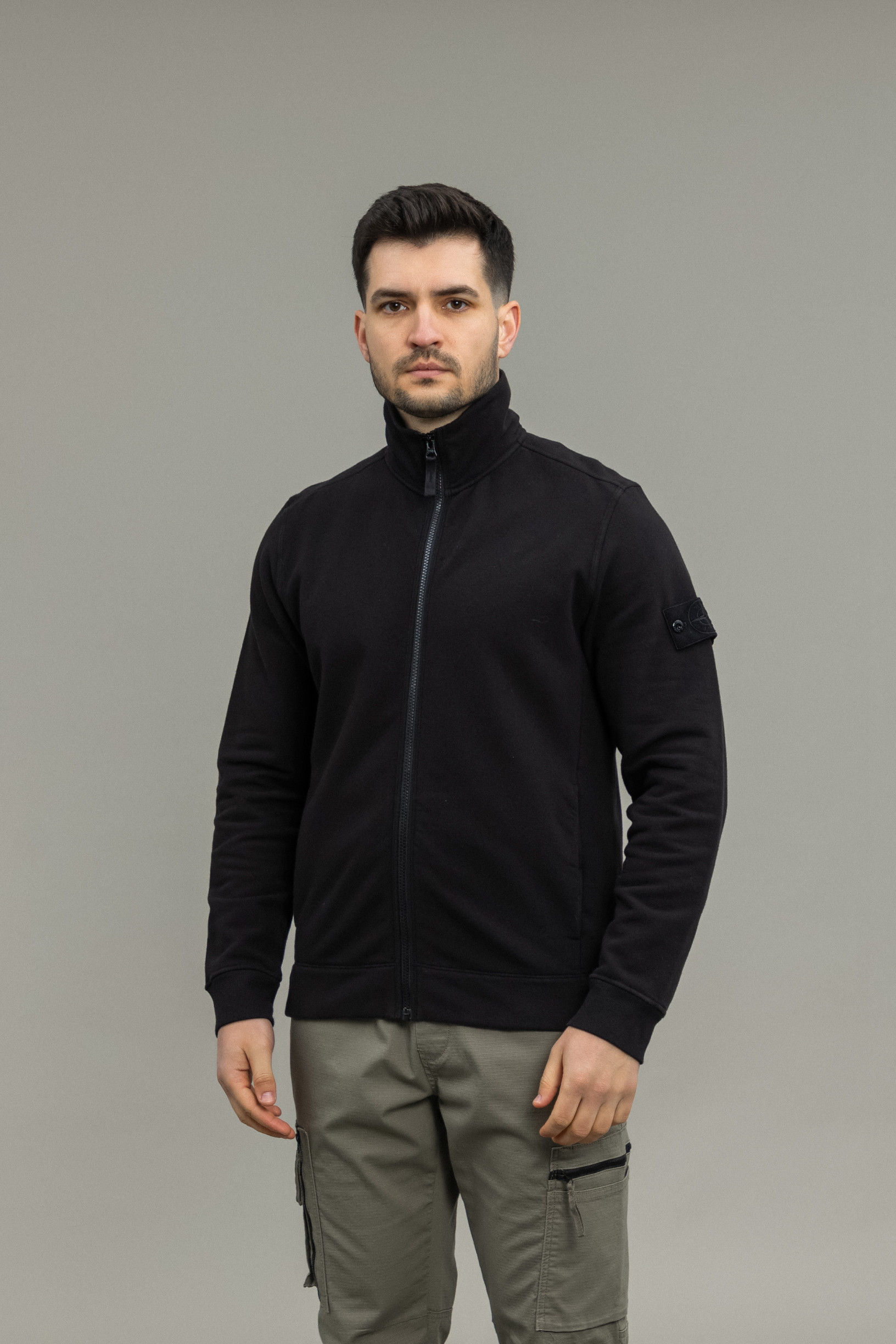 Чоловічий світшот STONE ISLAND 15628F7 V0029, колір чорний