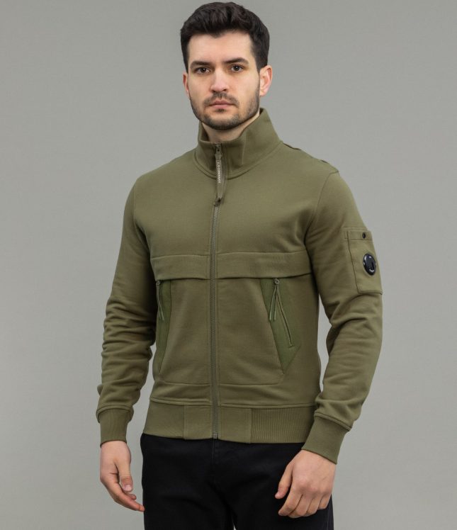 Чоловічий світшот C.P. COMPANY CMSS132A 005086W COL:653, колір зелений | Ціна 10999 грн, фото 1