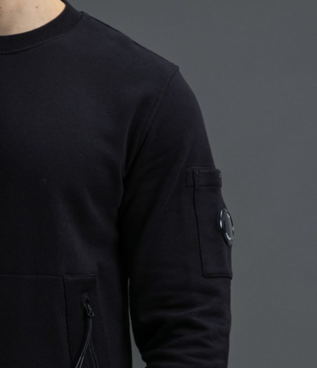 Чоловічий світшот C.P. COMPANY CMSS053A 005086W COL:999, колір чорний | Ціна 8999 грн, фото 4