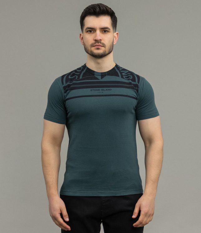 Чоловіча футболка STONE ISLAND 152NS85 V0057, колір зелений | Ціна 6499 грн, фото 2