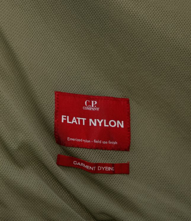 Чоловічий оверширт C.P. COMPANY FLATT NYLON OVERSHIRT CMOS071A 005991G COL:335, колір зелений | Ціна 14999 грн, фото 7