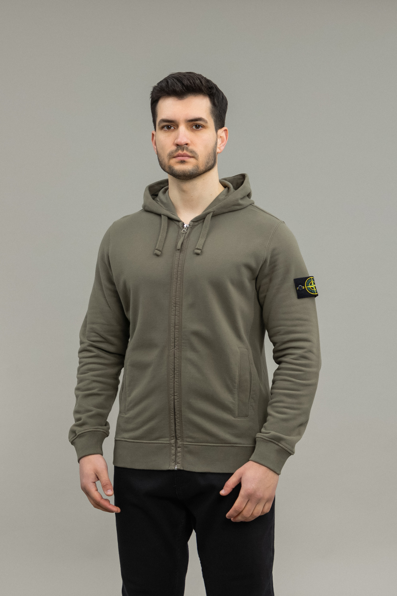Чоловіче худі STONE ISLAND 1563520 V0075, колір коричневий