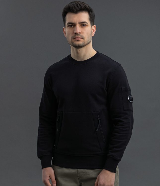 Чоловічий світшот C.P. COMPANY CMSS053A 005086W COL:999, колір чорний | Ціна 8999 грн, фото 1