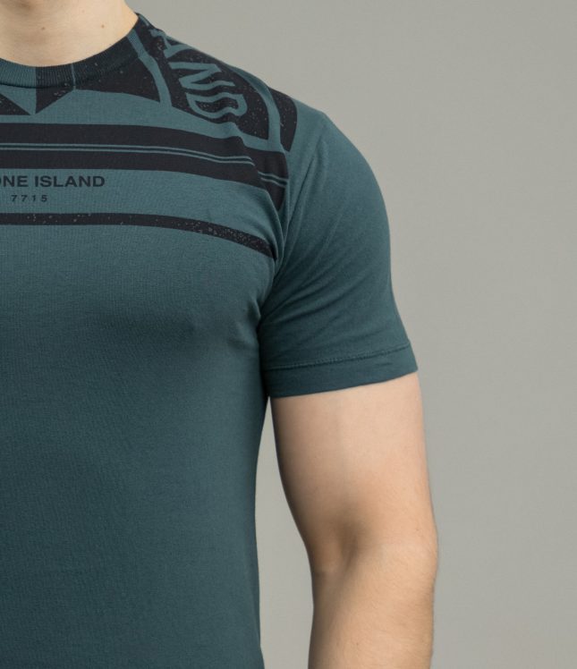 Чоловіча футболка STONE ISLAND 152NS85 V0057, колір зелений | Ціна 6499 грн, фото 4