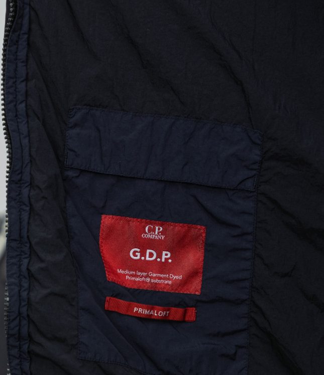 Чоловіча куртка C.P. COMPANY GARMENT DEYD PRIMALOFT® MEDIUM GOGGLE JACKET CMOW109A 006124G COL:888, колір синій | Ціна 19999 грн, фото 8