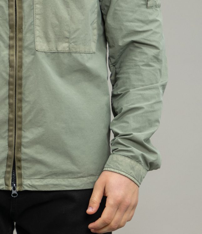 Чоловічий оверширт C.P. COMPANY FLATT NYLON OVERSHIRT CMOS071A 005991G COL:335, колір зелений | Ціна 14999 грн, фото 5