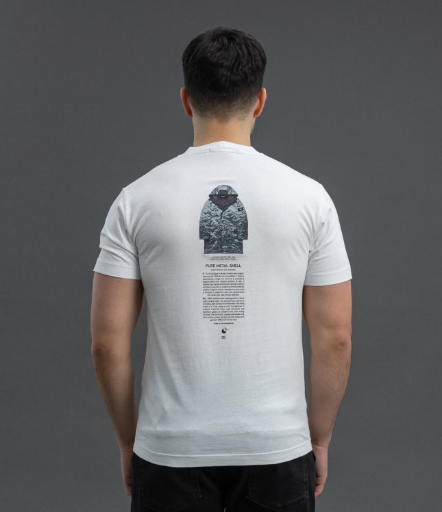 Чоловіча футболка STONE ISLAND ARCHIVIO PURE METAL SHELL 152NS91 V0001, колір білий | Ціна 8049 грн, фото 6