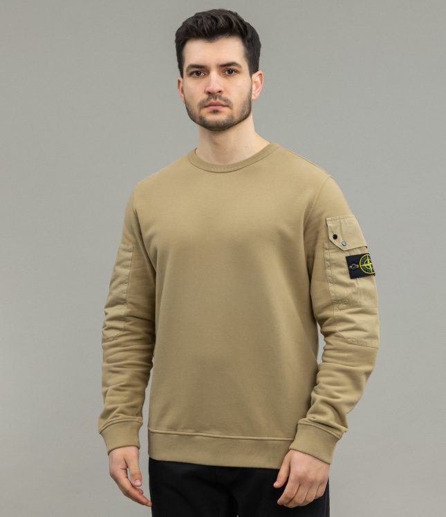 Чоловічий світшот STONE ISLAND 1563920 V0094, колір бежевий | Ціна 12999 грн, фото 1