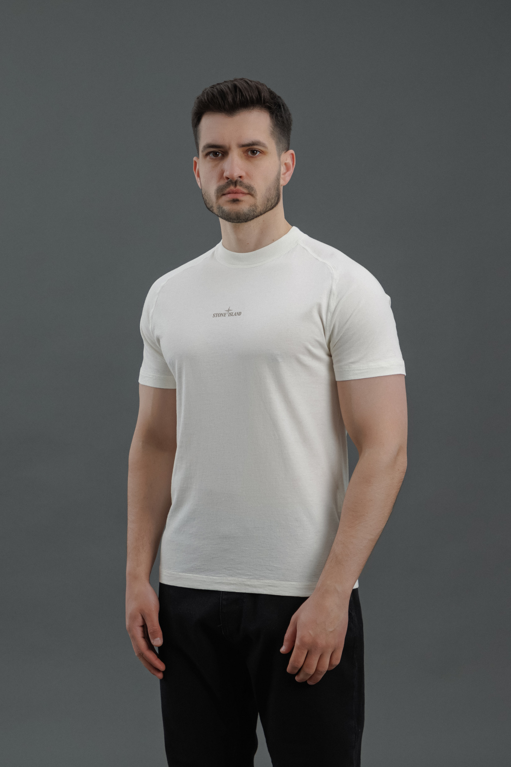 Чоловіча футболка STONE ISLAND 15210020-S0080 V0093, колір бежевий