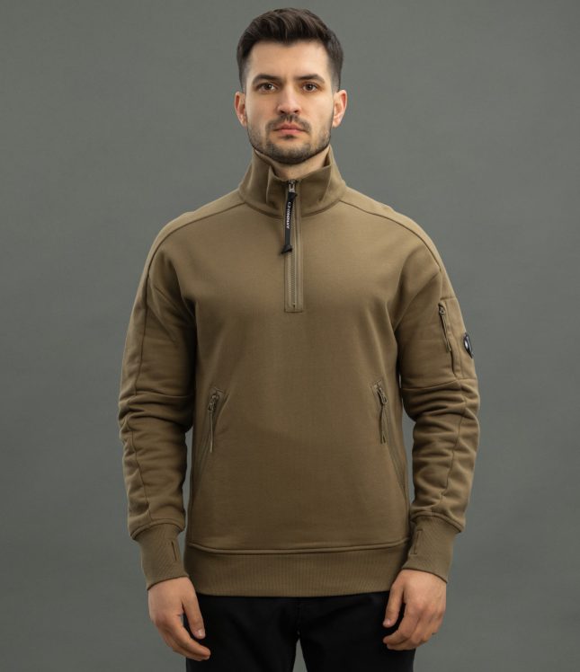 Чоловічий світшот C.P. COMPANY CMSS081A 005086W COL:653, колір зелений | Ціна 7999 грн, фото 2