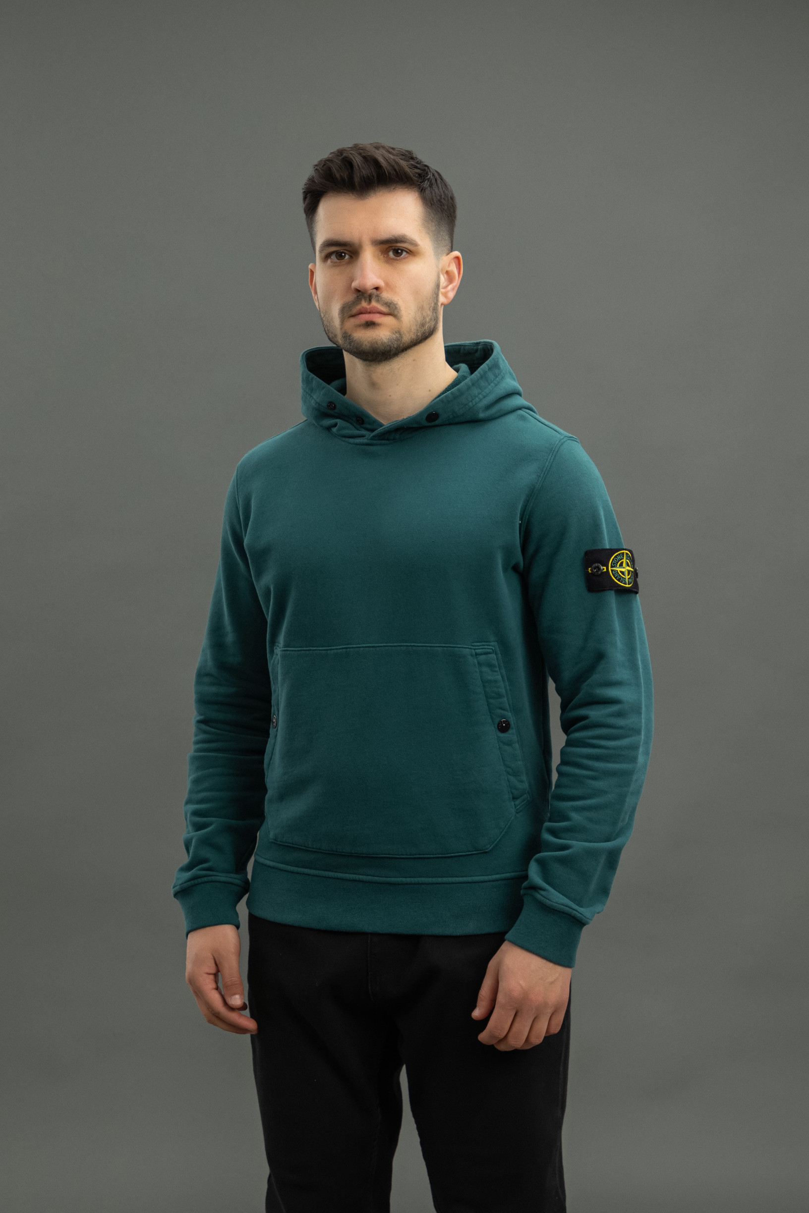 Чоловіче худі STONE ISLAND 1561720 V0057, колір зелений