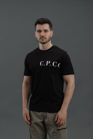 Чоловіча футболка C.P. COMPANY CMTS139A 005100W COL: 999, колір чорний