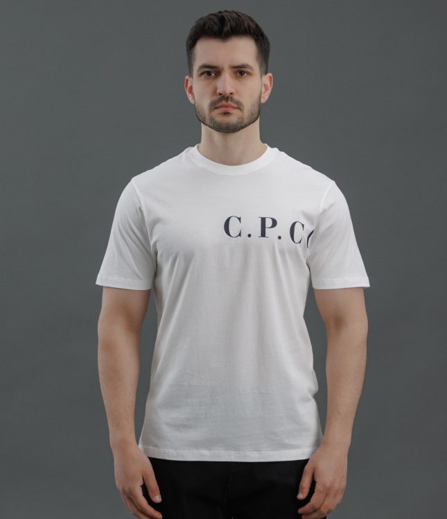 Чоловіча футболка C.P. COMPANY CMTS139A 005100W COL: 103, колір білий | Ціна 5499 грн, фото 2