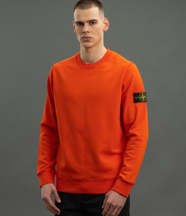 Чоловічий світшот STONE ISLAND 1563051 V0037, колір помаранчевий | Ціна 12499 грн, фото 1