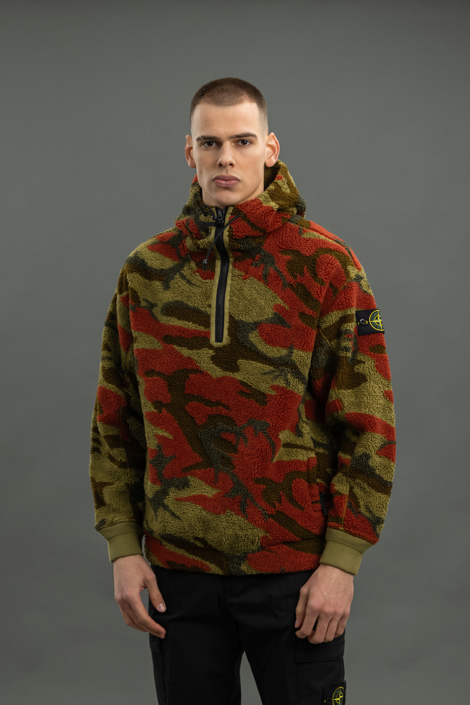Чоловіче худі STONE ISLAND 15616E3 V0054, колір зелений