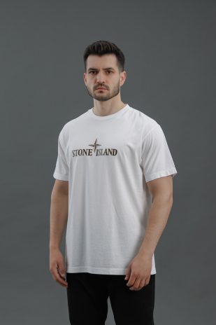 Чоловіча футболка STONE ISLAND 152NS80 V0001, колір білий