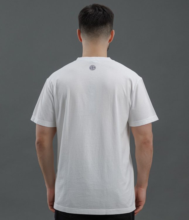Чоловіча футболка STONE ISLAND 152NS80 V0001, колір білий | Ціна 7999 грн, фото 6