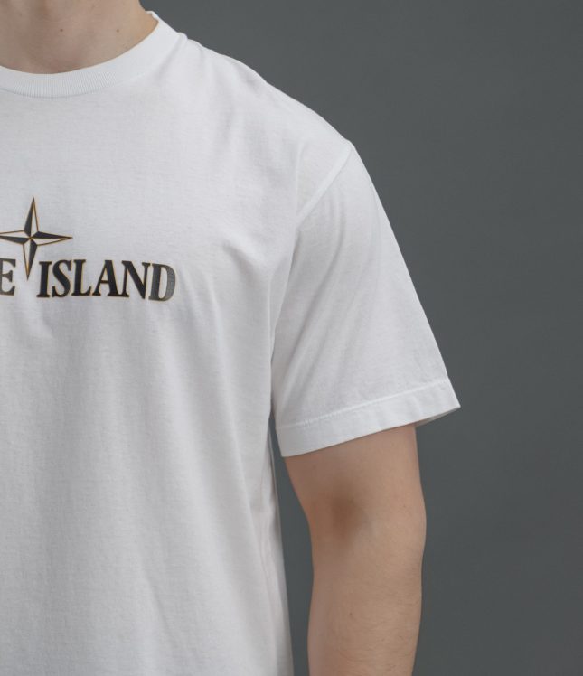 Чоловіча футболка STONE ISLAND 152NS80 V0001, колір білий | Ціна 7999 грн, фото 4