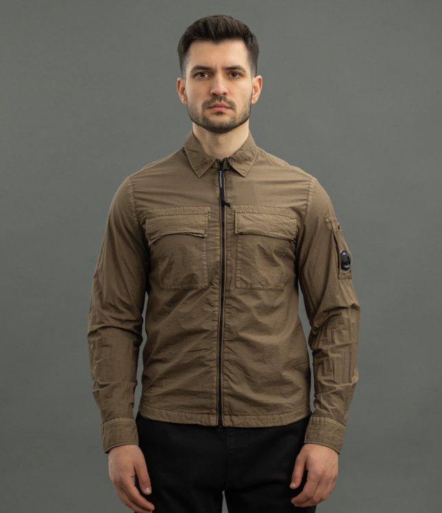 Чоловічий оверширт C.P. COMPANY CMSH141A 005783G COL:653, колір зелений | Ціна 12999 грн, фото 2