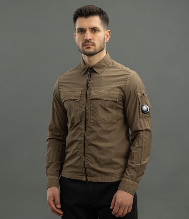 Чоловічий оверширт C.P. COMPANY CMSH141A 005783G COL:653, колір зелений | Ціна 12999 грн, фото 1