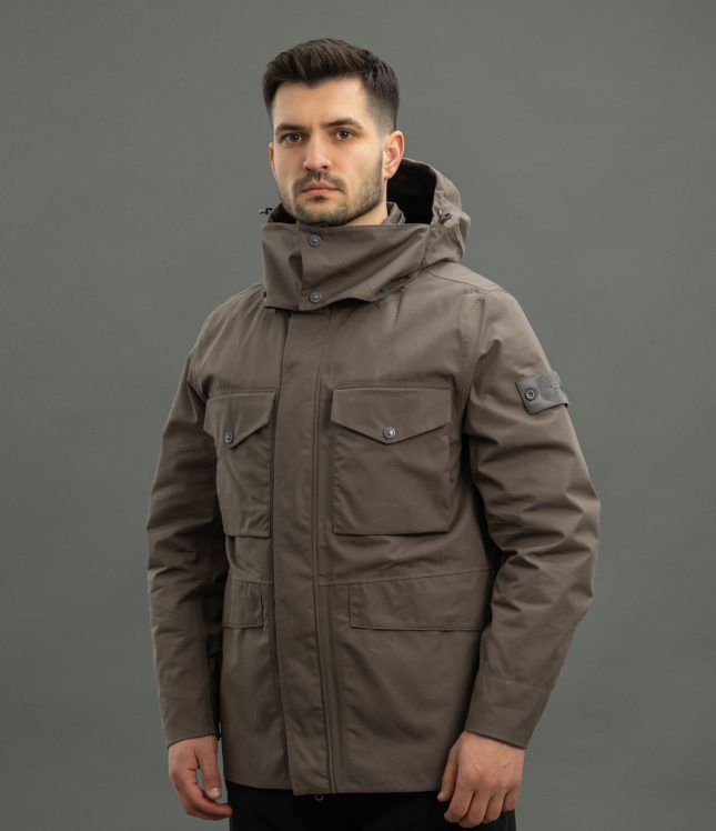 Чоловіча куртка STONE ISLAND O-VENTILE® GHOST PIECE 15437F1 V0067, колір сірий | Ціна 49999 грн, фото 1