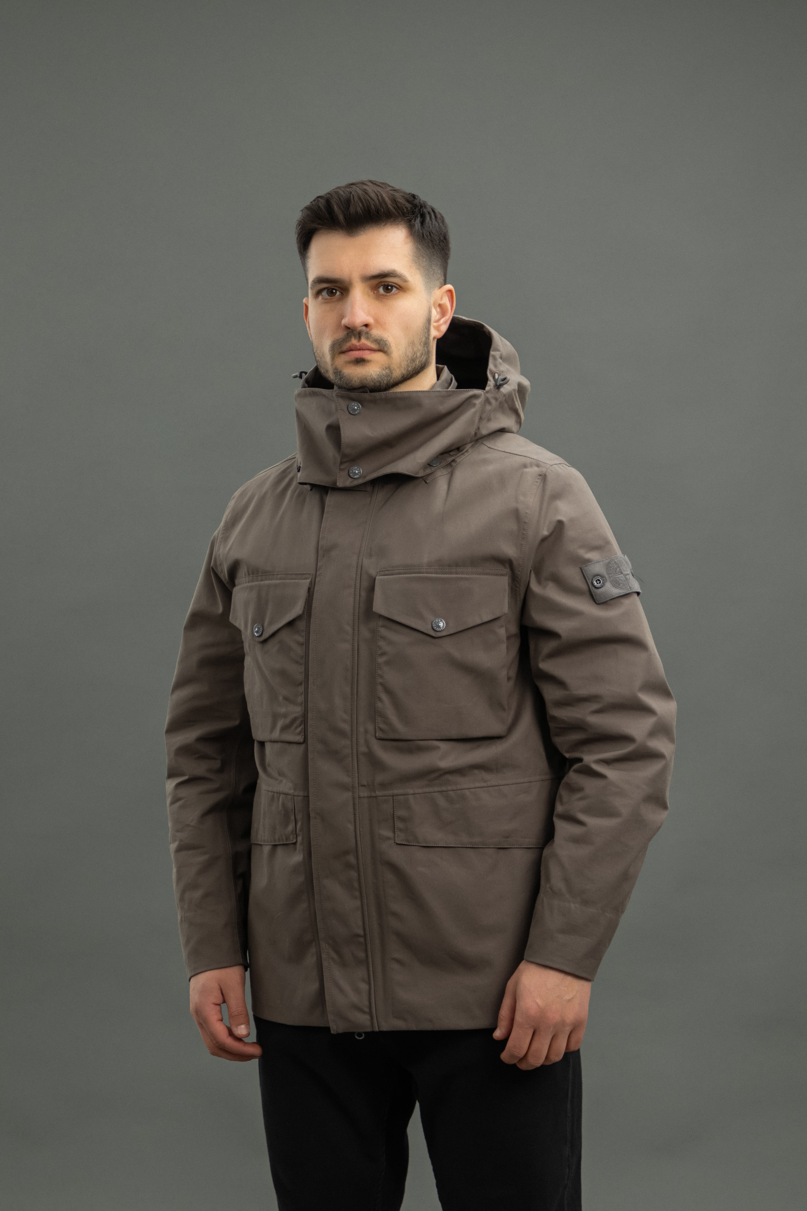 Чоловіча куртка STONE ISLAND O-VENTILE® GHOST PIECE 15437F1 V0067, колір сірий