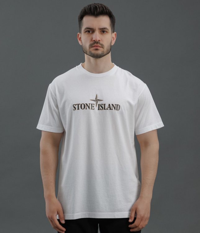 Чоловіча футболка STONE ISLAND 152NS80 V0001, колір білий | Ціна 7999 грн, фото 2