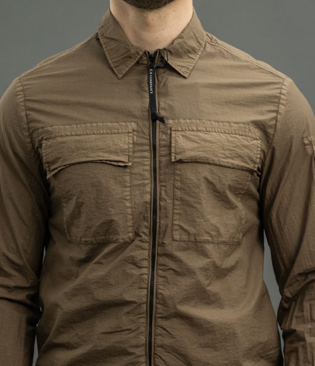 Чоловічий оверширт C.P. COMPANY CMSH141A 005783G COL:653, колір зелений | Ціна 12999 грн, фото 3