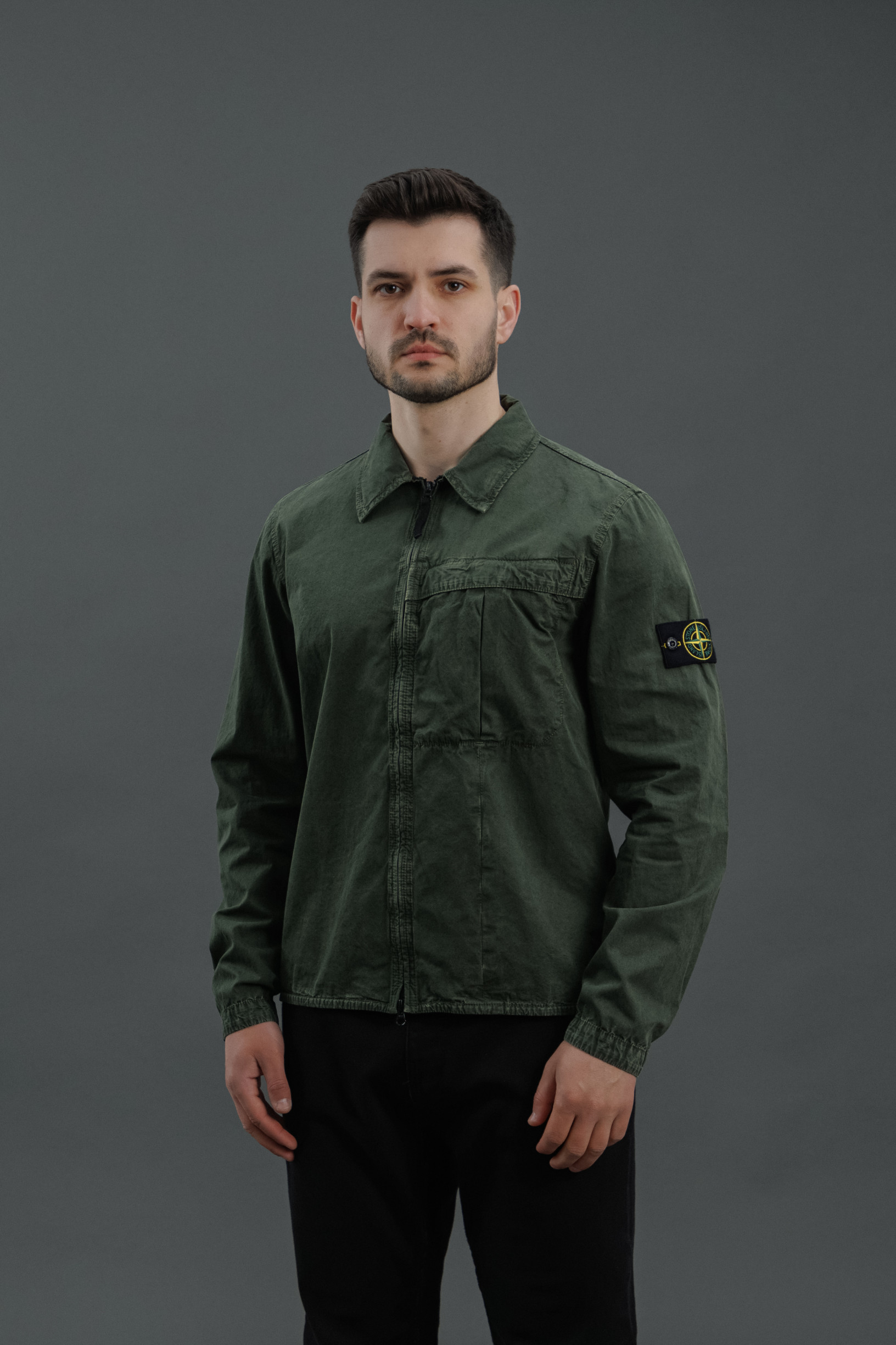 Чоловічий оверширт STONE ISLAND 15103WN V0159, колір зелений