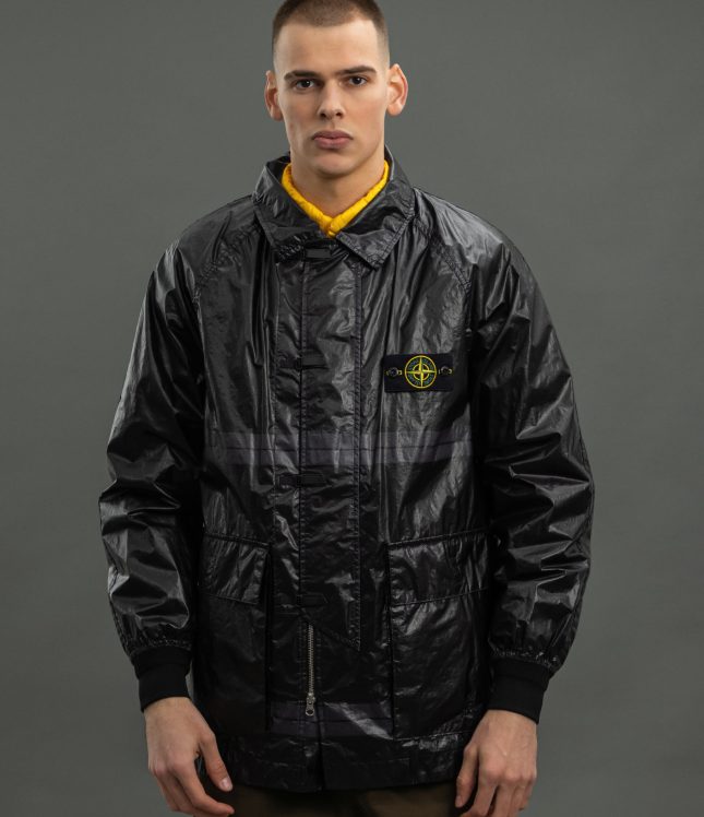 Чоловіча куртка STONE ISLAND 82/22 MICROFELT WITH RIPSTOP COVER 1544402 V0029, колір чорний | Ціна 41999 грн, фото 2