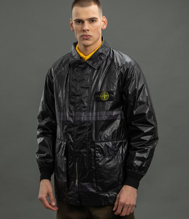 Чоловіча куртка STONE ISLAND 82/22 MICROFELT WITH RIPSTOP COVER 1544402 V0029, колір чорний | Ціна 41999 грн, фото 1