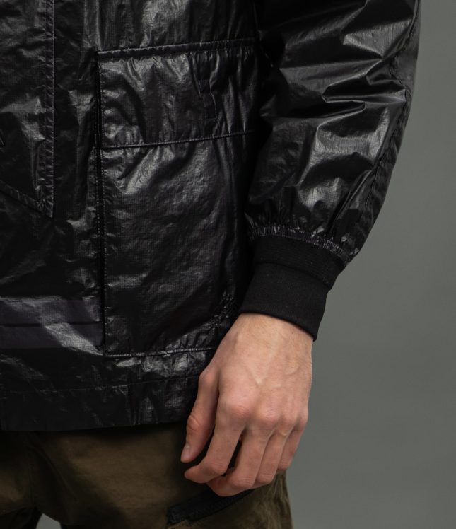 Чоловіча куртка STONE ISLAND 82/22 MICROFELT WITH RIPSTOP COVER 1544402 V0029, колір чорний | Ціна 41999 грн, фото 9