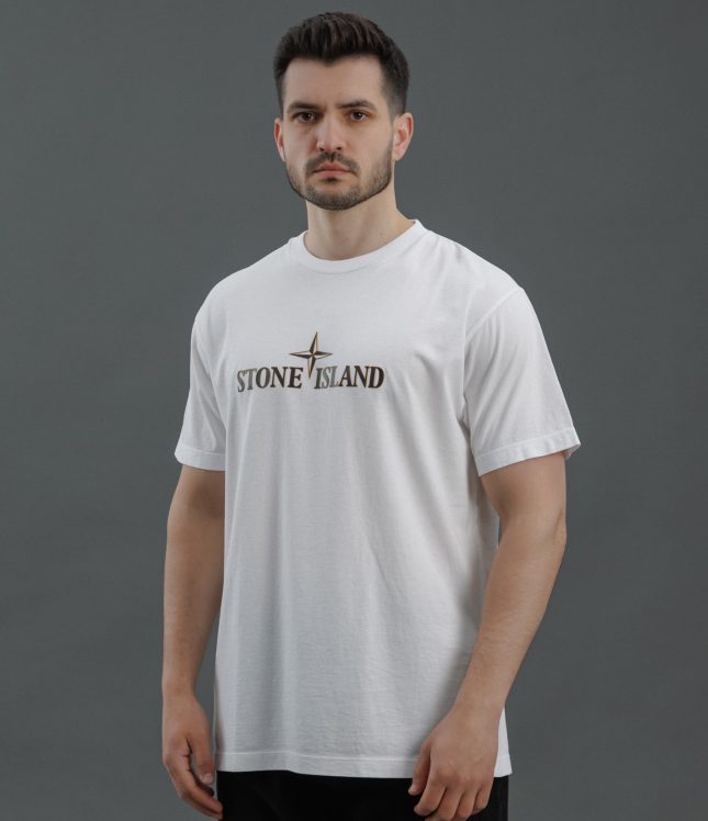 Чоловіча футболка STONE ISLAND 152NS80 V0001, колір білий | Ціна 7999 грн, фото 1