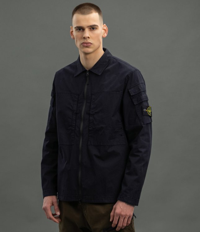Чоловічий оверширт STONE ISLAND 1510610 V0020, колір синій | Ціна 17499 грн, фото 1