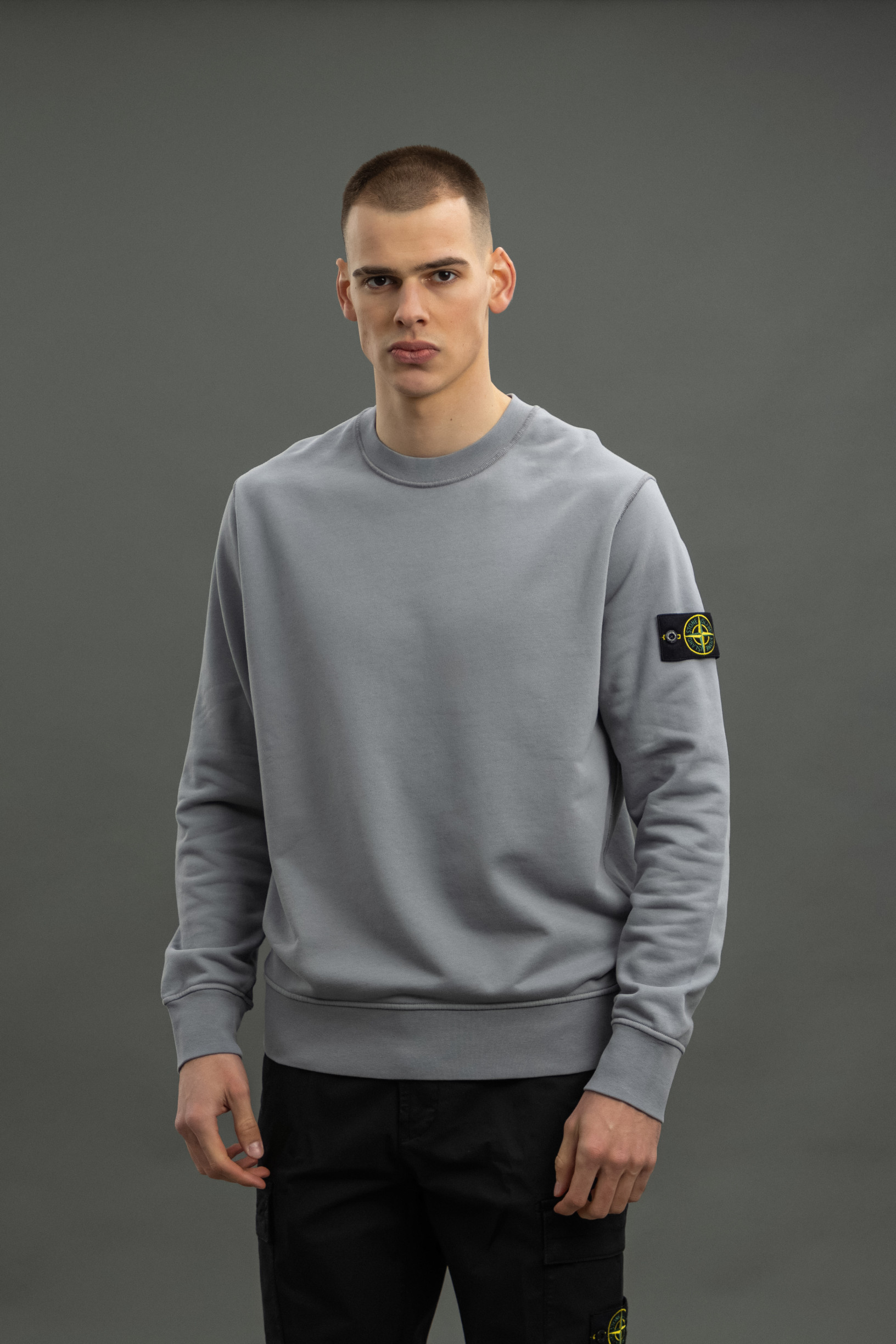 Чоловічий світшот STONE ISLAND 1563051 V0066, колір сірий