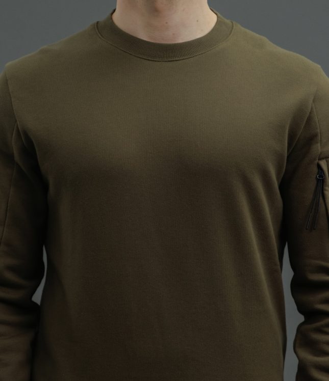 Чоловічий світшот C.P. COMPANY CMSS022A 005086W COL:683, колір зелений | Ціна 9999 грн, фото 3