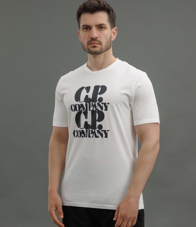 Чоловіча футболка C.P. COMPANY CMTS137A 005100W COL:103, колір білий | Ціна 5499 грн, фото 1