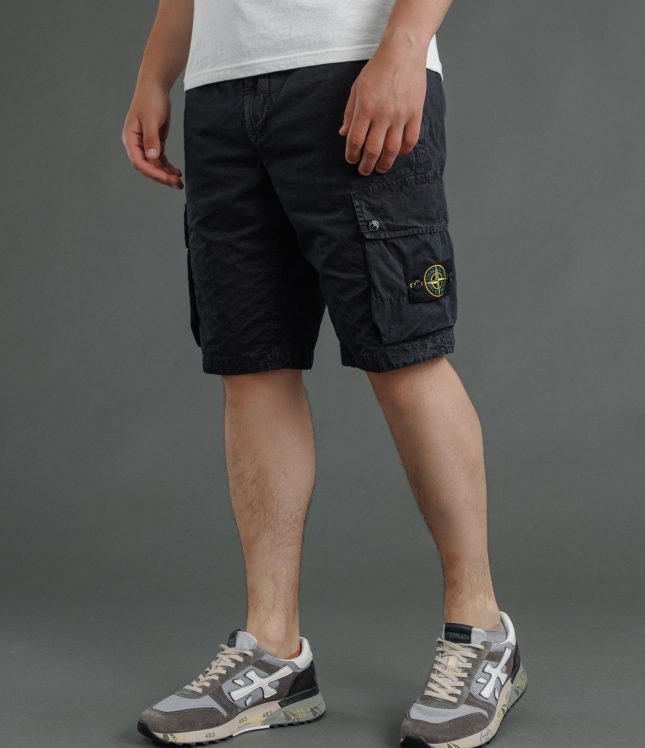 Чоловічі шорти STONE ISLAND 15L100019-S00WA V0129, колір чорний | Ціна 17999 грн, фото 1