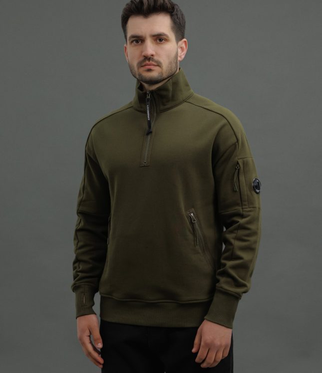Чоловічий світшот C.P. COMPANY CMSS081A 005086W COL:683, колір зелений | Ціна 11999 грн, фото 1