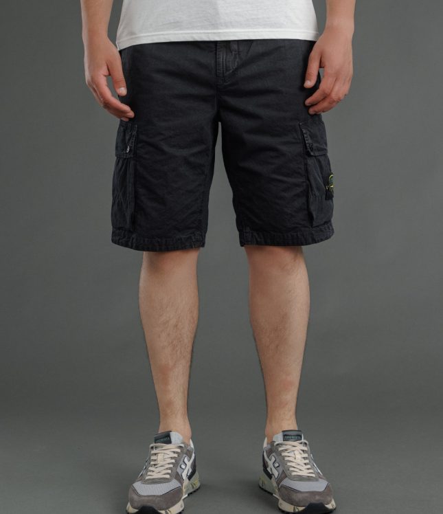 Чоловічі шорти STONE ISLAND 15L100019-S00WA V0129, колір чорний | Ціна 17999 грн, фото 2