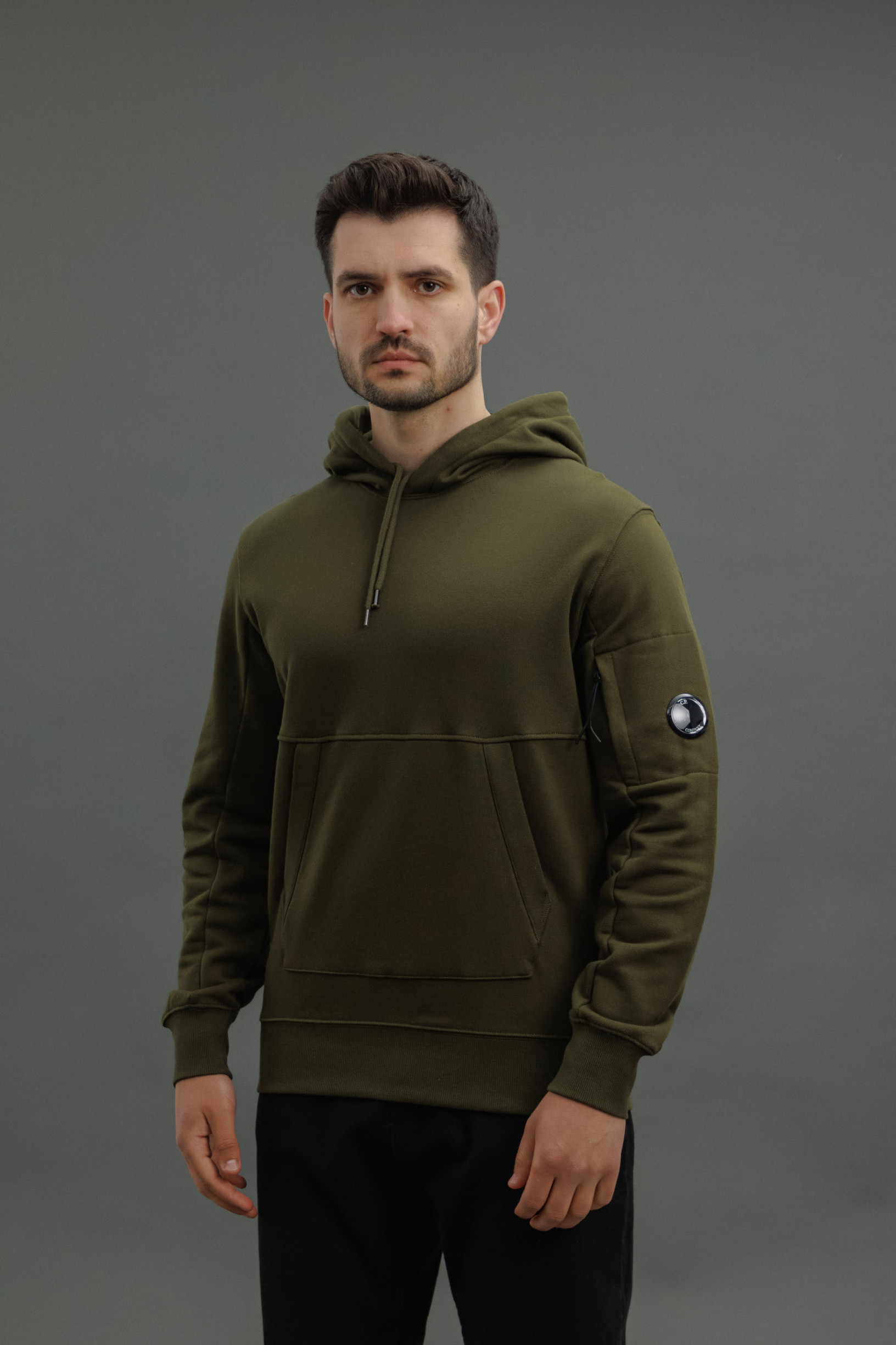 Чоловіче худі C.P. COMPANY CMSS023A 005086W COL:683, колір зелений
