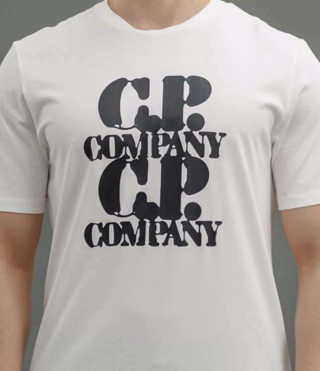 Чоловіча футболка C.P. COMPANY CMTS137A 005100W COL:103, колір білий | Ціна 5499 грн, фото 3