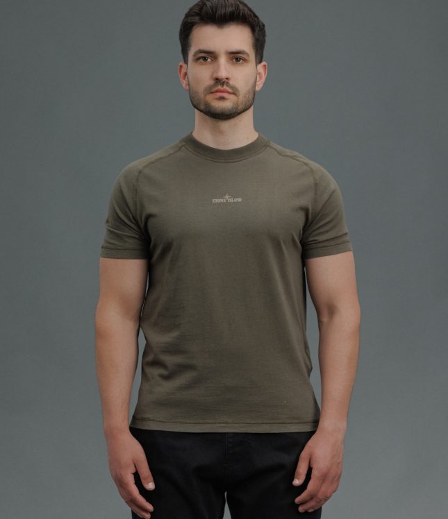 Чоловіча футболка STONE ISLAND 152100020-S0080 V0054, колір зелений | Ціна 11499 грн, фото 2