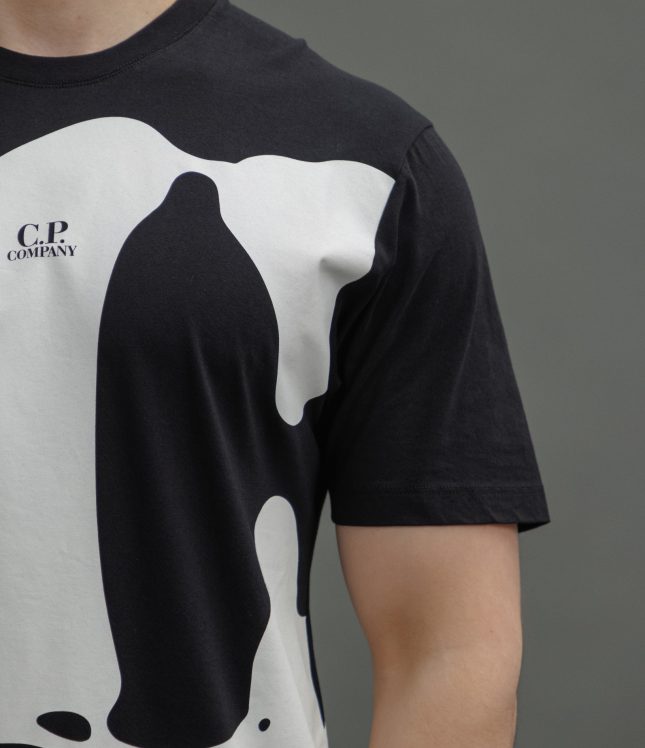 Чоловіча футболка C.P. COMPANY CMTS144A 006586W COL:999, колір чорний | Ціна 5499 грн, фото 4